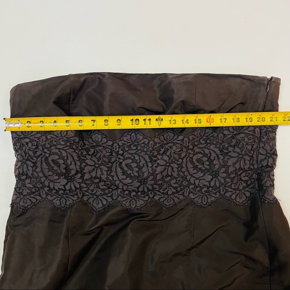 ann Taylor dress brown strapless size 10 - Picture 2 of 11